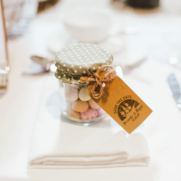 Custom nautical-themed wedding stamp Sailboat with name and date