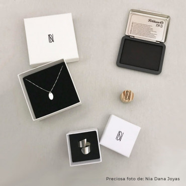 Small stamp for personalizing loyalty cards with logos