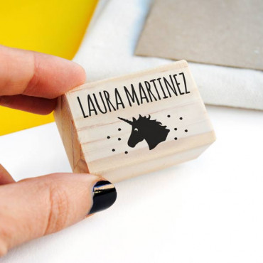 Custom clothing name stamp "Animals" Unicorn (Choose your favorite)
