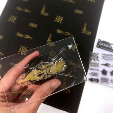 transparent stamps has a fun, geeky holiday theme