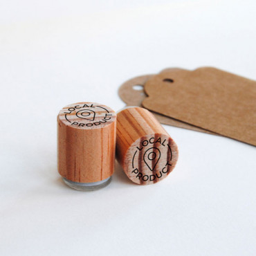 mini rubber stamp local product by biterswit