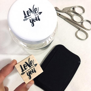 Black StazOn ink pad non-porous surfaces (glass, plastic...)