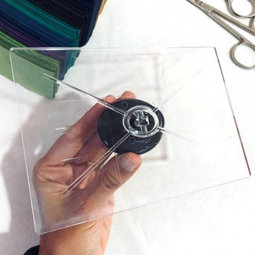 Transparent base for acrylic stamps (10x15 cm / 4x6 inches)
