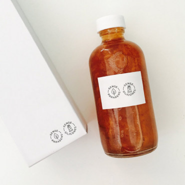 Natural cosmetics icon stamps in Catalan. For small shops and beauty makers