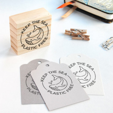 keep the sea plastic free stamp eco packaging biterswit