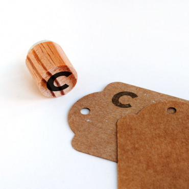 Mini sans serif letter stamp modern biterswit