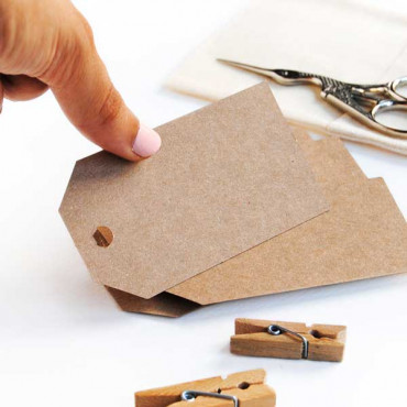Brown kraft labels