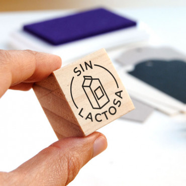 Milk / Lactose intolerance icon stamp (Various languages)