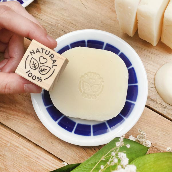 Stamp for cold process soaps "100% Natural"