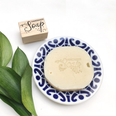 cute handmade soap with bubbles by biterswit