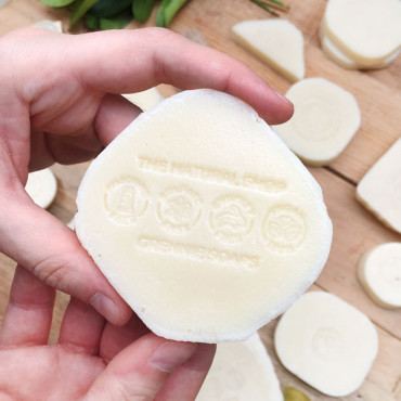 Custom soap stamp Natural Cosmetics Icons.