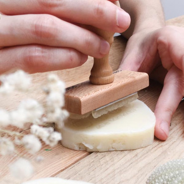 Custom soap logo stamp for for cold process soap making