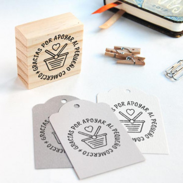 stamp Thank you for supporting small business
