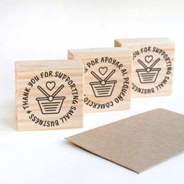 stamp Thank you for supporting small business