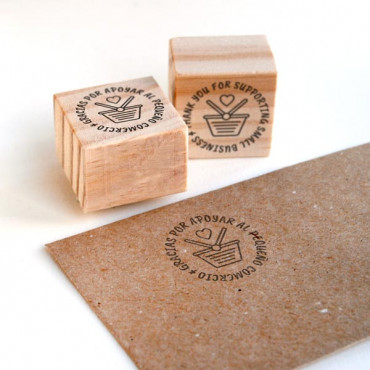 stamp Thank you for supporting small business