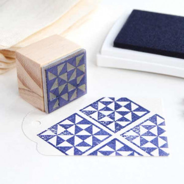 VersaCraft Midnight Blue Ink stamped on white paper