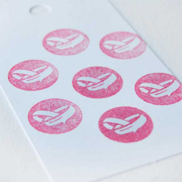 VersaCraft Poppy Red Ink printed on white
