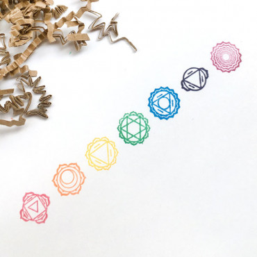 Pack 7 mini ink pads Rainbow / Chakras