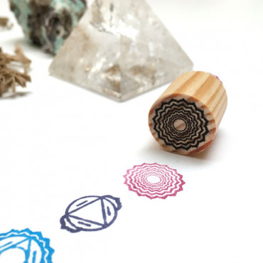 Crown Chakra Stamp with a Minimalistic Design