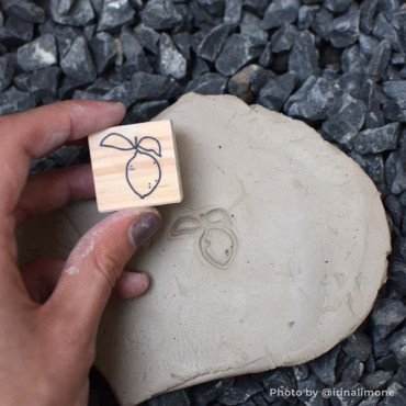 Third Eye Chakra Stamp - Anja (Minimalistic design) for clay and soap