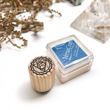 stamp Throat Chakra Stamp - Vishuddha classic design.