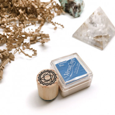 stamp Throat Chakra Stamp - Vishuddha with Minimalistic design. crafting, journaling, or making gifts