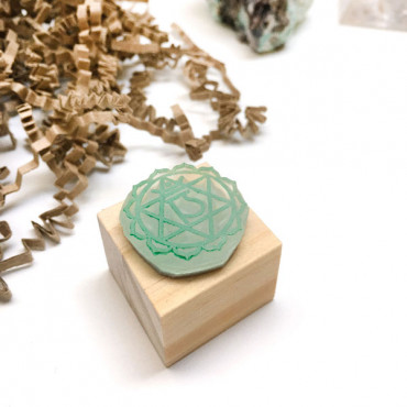 stamp Heart Chakra Stamp - Anahata with a Classic design. journals, affirmation cards, or gifts