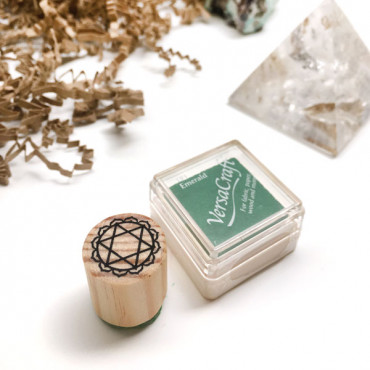 stamp Heart Chakra Stamp - Anahata with Minimal design.