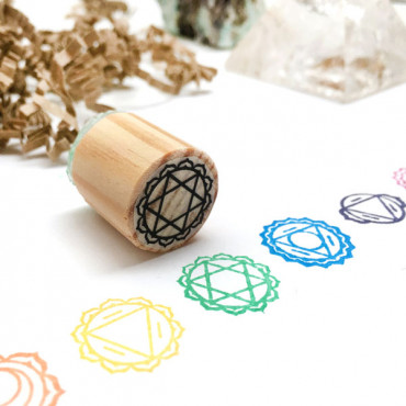stamp Heart Chakra Stamp - Anahata with Minimal design.