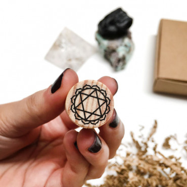 stamp Heart Chakra Stamp - Anahata with Minimal design.