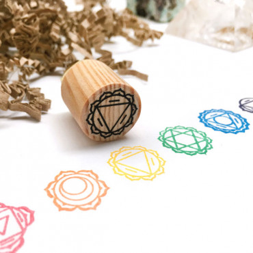 stamp Solar Plexus Chakra Stamp - Manipura. holistic wellness practitioner
