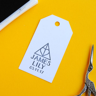 Custom stamp for wizard themed wedding decorations