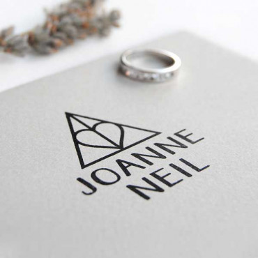 Personalizable custom stamp for magic-themed wedding envelopes