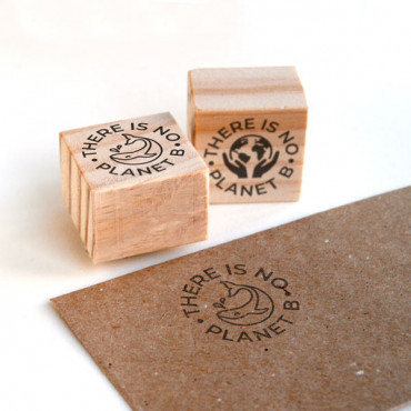 rubber stamp Stamp There is no planet B for sustainable packaging.