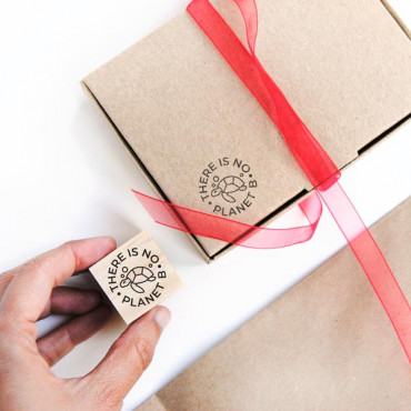 rubber stamp Stamp There is no planet B for sustainable packaging.
