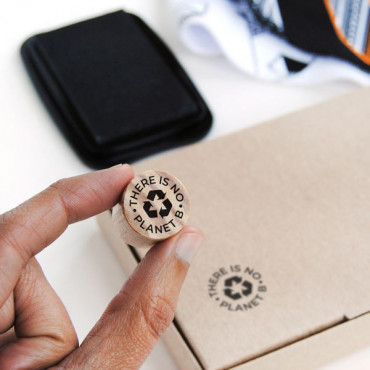 rubber stamp Stamp There is no planet B for sustainable packaging.