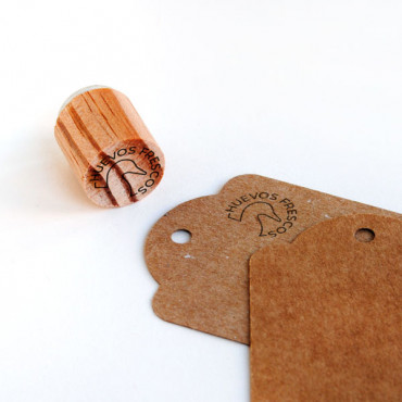 rubber stamp Fresh Egg Stamp - Duck in Various Languages to choose