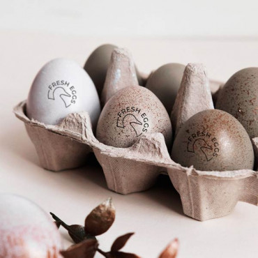 rubber stamp Fresh Egg Stamp - Duck in Various Languages to choose