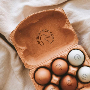 custom stamp for Fresh Eggs, chicken or duck model to choose