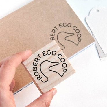 custom stamp for Fresh Eggs, chicken or duck model to choose