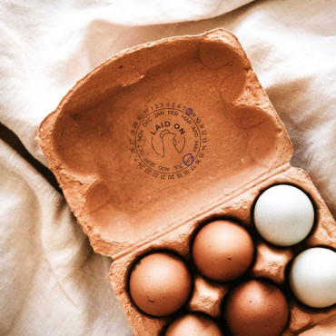 Egg Date Marker Stamp for Poultry Farms and Backyard Coops