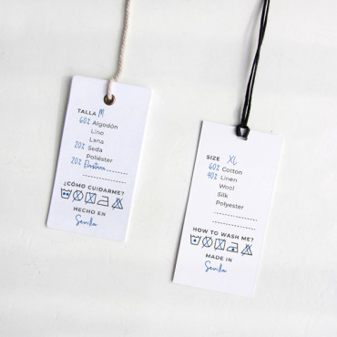 Clothing and Textile Label Stamps – Composition Care Instructions in Multiple Languages
