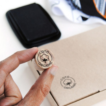 rubber stamp Organic Cotton and Cotton Stamp in Various Languages