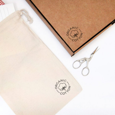 rubber stamp Organic Cotton and Cotton Stamp in Various Languages