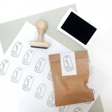 Kraft laid flat paper envelope bag 10x15 cm / 4x6 inches (25 units)