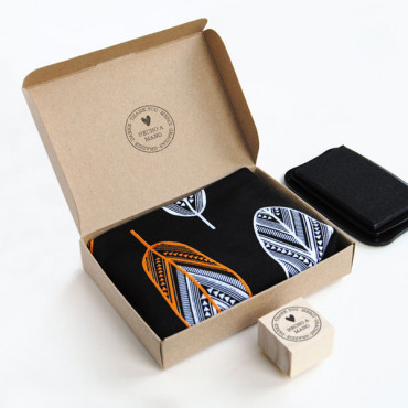 rubber stamp Multilingual thank you - Handmade Version in Various Languages