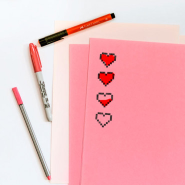 Geeky Love acrylic stamp set