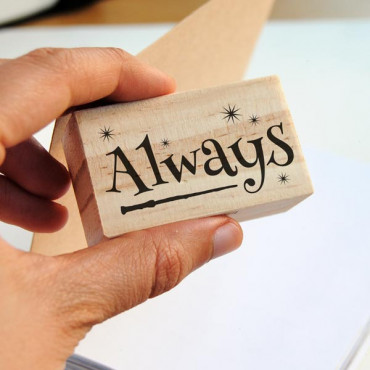 stamp Always stamp with stars and magic wand for magic themed weddings