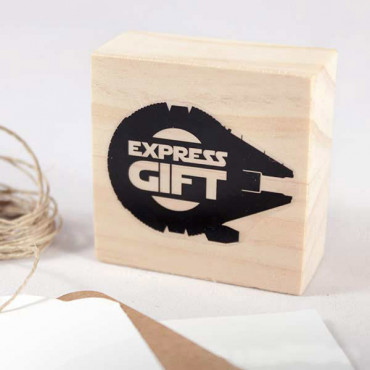 stamp Spaceship express gift for nerd parties