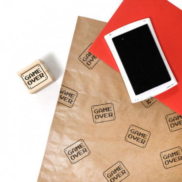 Game Over stamp for nerdy parties